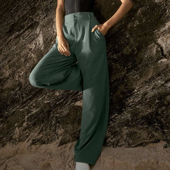 NWT Alo High Waist Dreamscape Trouser - Dark Cactus - Picture 1 of 8